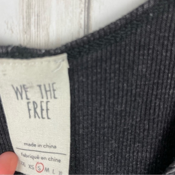 Free People We the Free gray thermal tank - Picture 3 of 5